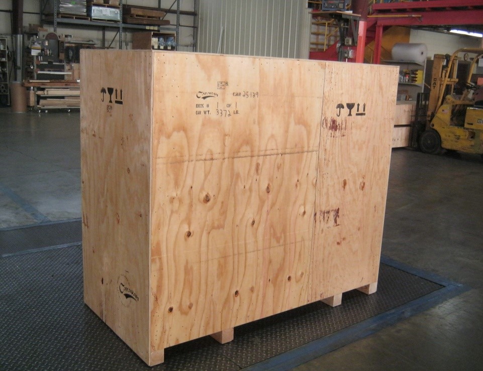 This crate contained used industrial machinery ready for shipment from our facility in Brook Park, OH, USA to our customer in South Africa.