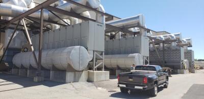 110,000 cfm UAS/Dust Hog #SBD 160-4 Cartridge Dust Collector