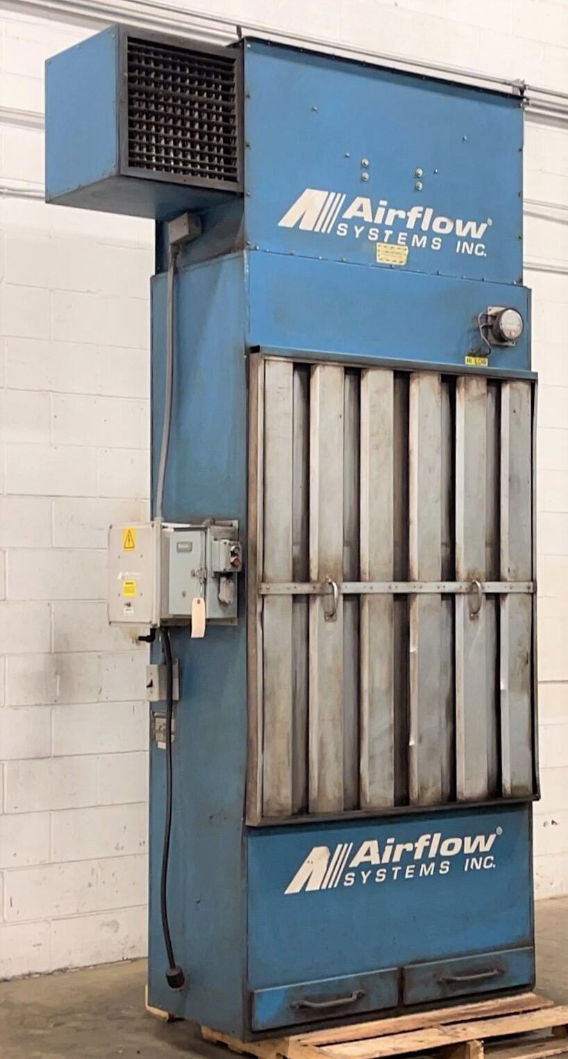 4,500 cfm Airflow Power Booth SLXI Booth & Backdraft Dust Collector - SOLD