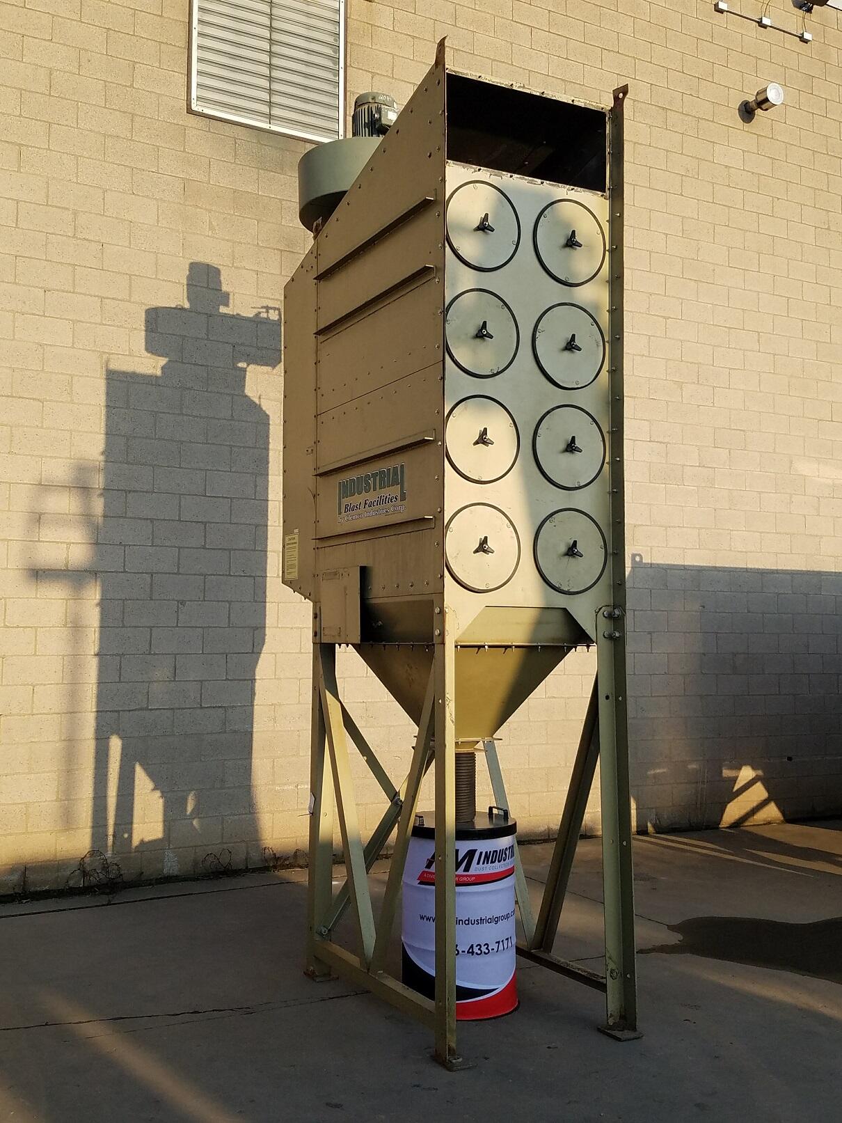 8,000 cfm Clemco #CDF-8 (16 cartridge) Dust Collector