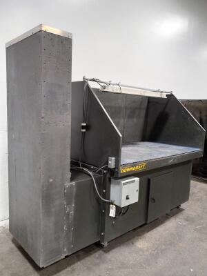 5,050 cfm Diversi-Tech #DD 4 x 8 Downdraft Dust Collector