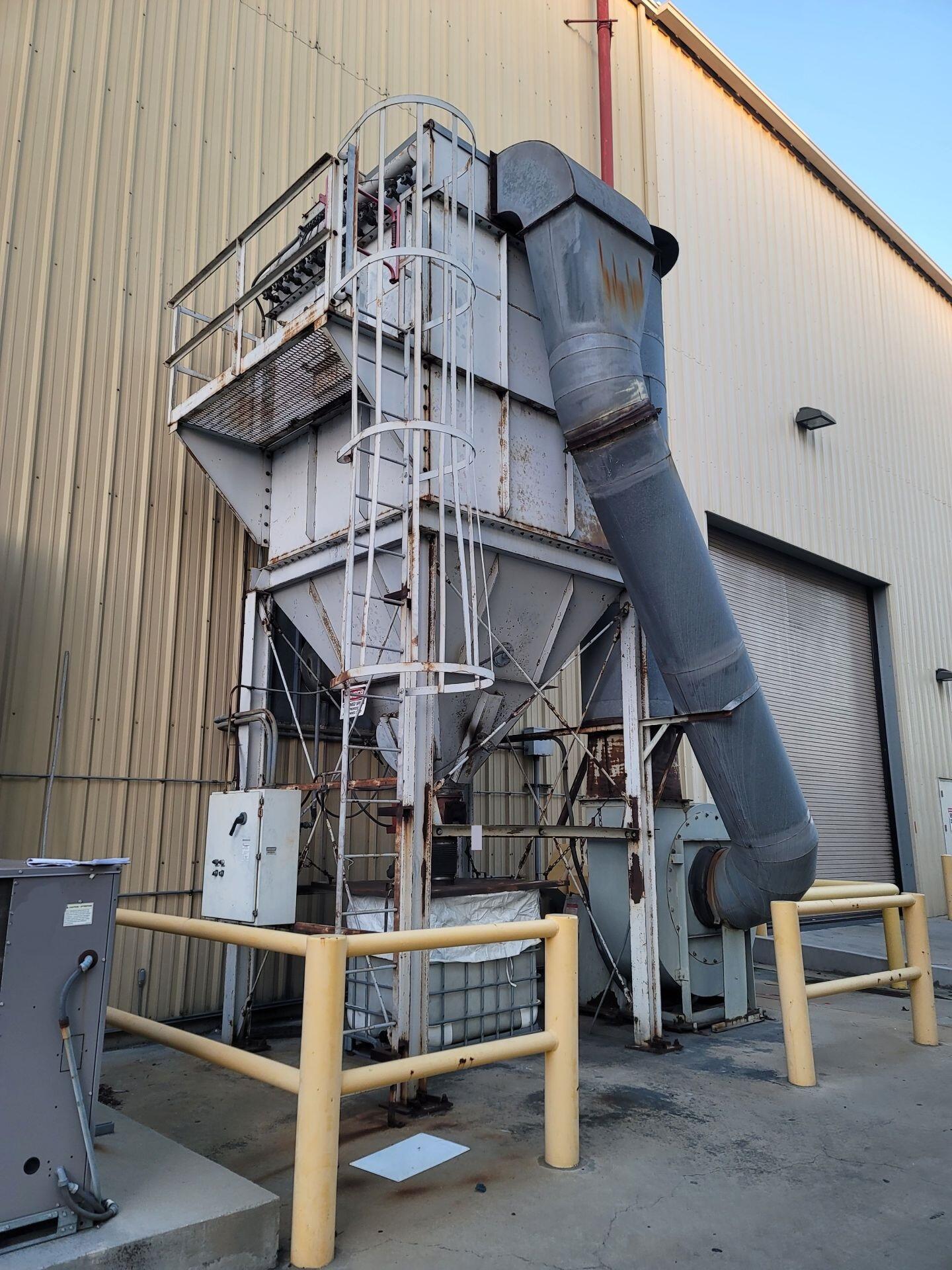 12,000 cfm Mikropul Baghouse 144S-8 Baghouse Dust Collector