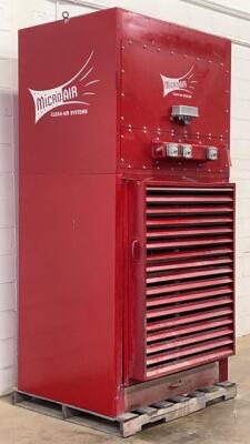 4,500 cfm Micro-Air CAB8-881 Booth & Backdraft Dust Collector