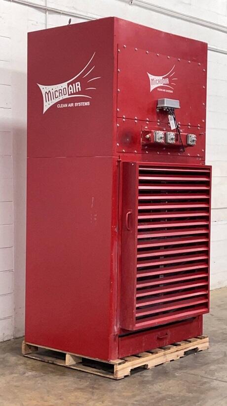 4,500 cfm Micro-Air CAB8-881 Booth & Backdraft Dust Collector