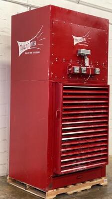 4,500 cfm Micro-Air CAB8-881 Booth & Backdraft Dust Collector