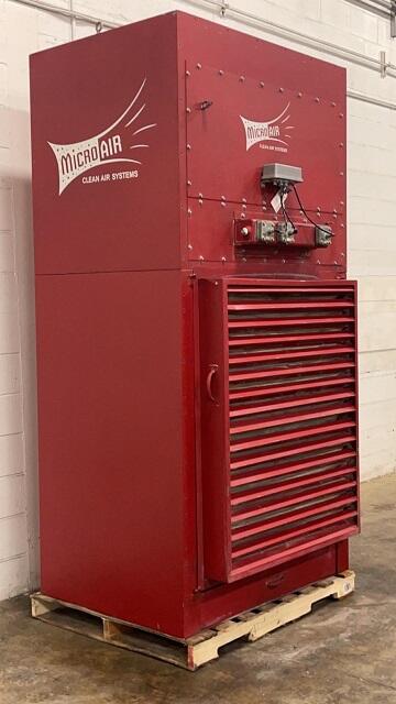 4,500 cfm Micro-Air CAB8-881 Booth & Backdraft Dust Collector