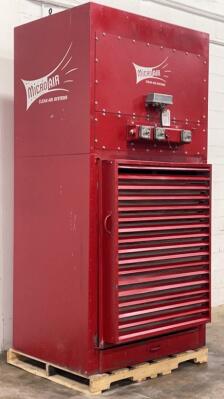 4,500 cfm Micro-Air CAB8-881 Booth & Backdraft Dust Collector